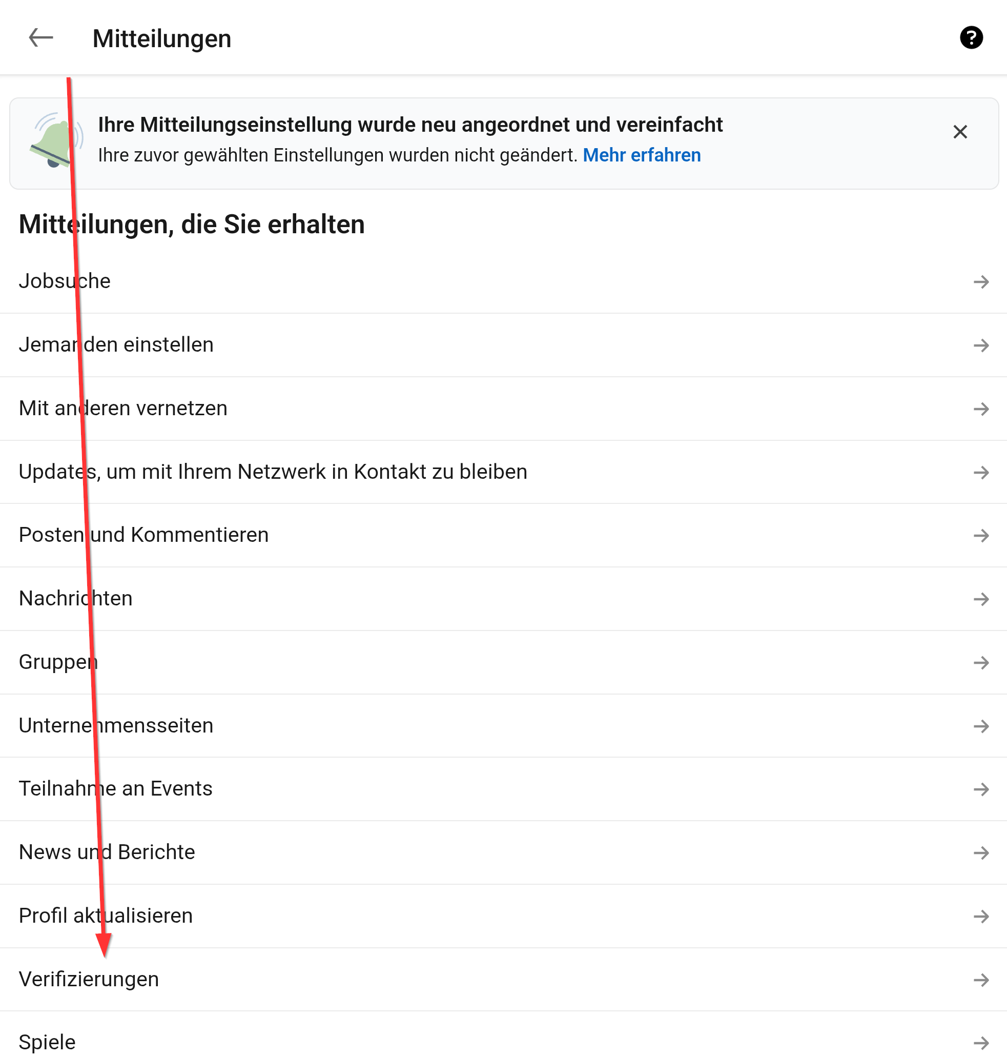 Zwei-Faktor-Authentifizierung in der LinkedIn-App als Push-Nachricht aktivieren.