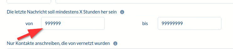 Kontakte, die dir als letztes geschrieben haben, dein CRM System übertragen