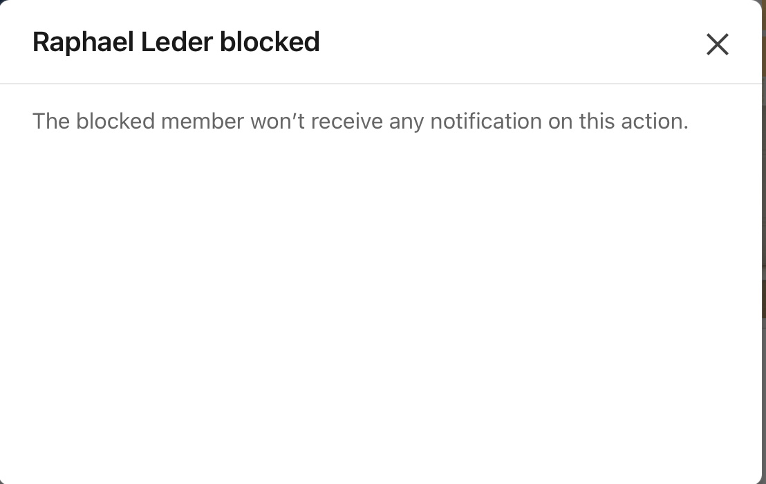 Block contacts on LinkedIn