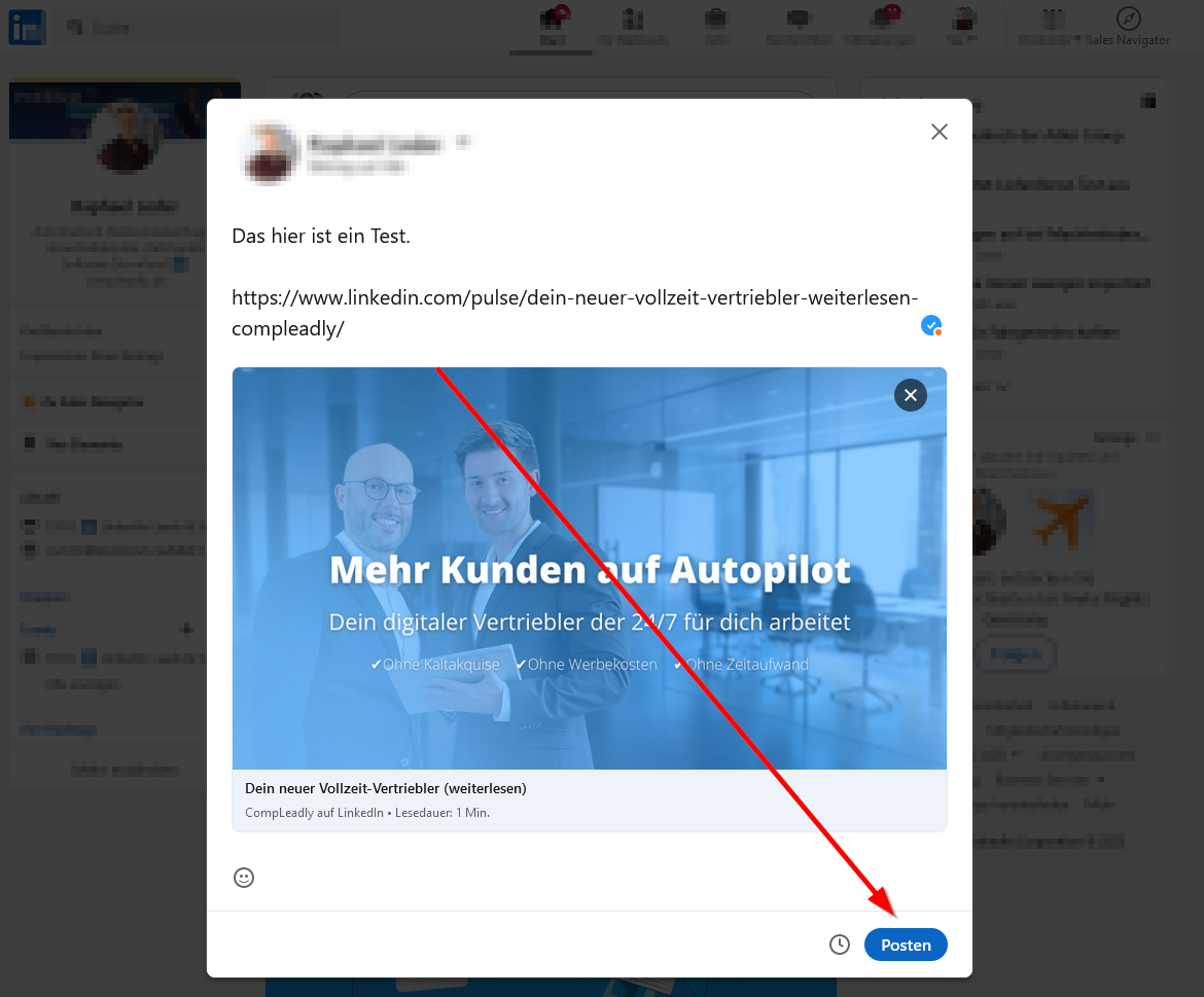Links abkürzen in Nachrichten.