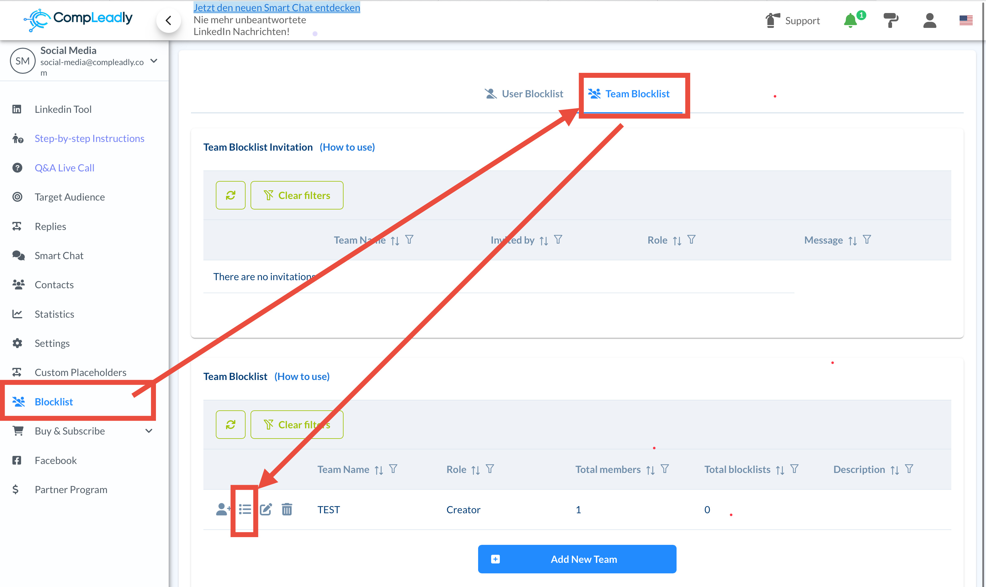 Tutorial: Team Blocklist