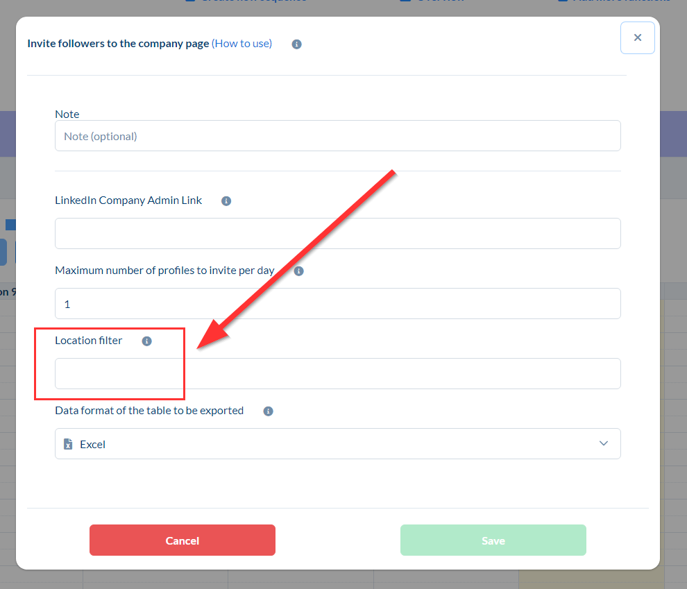 No more people will be invited to follow your company page, group or event?