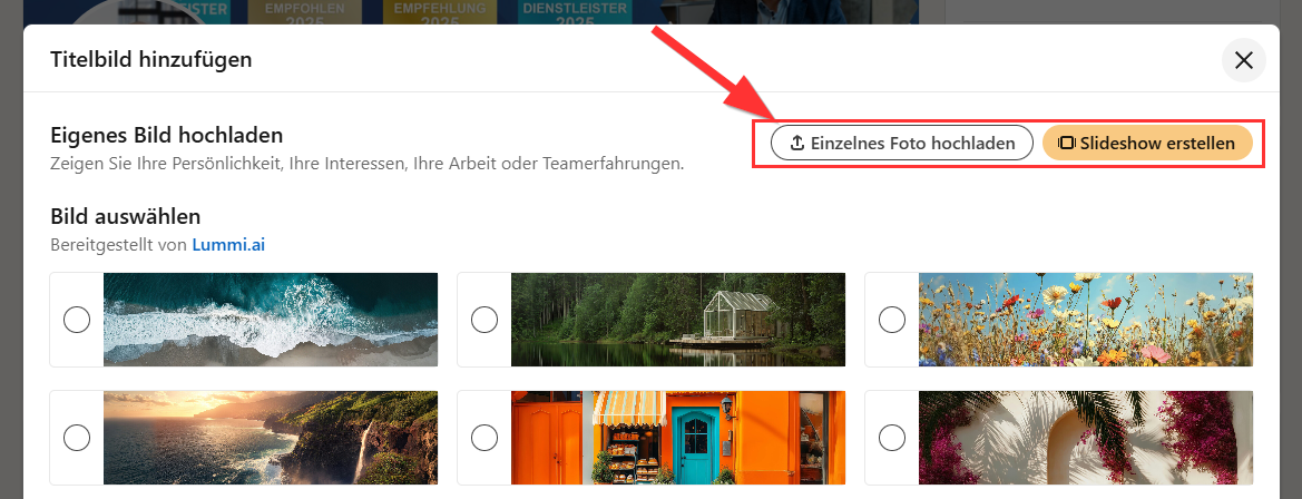 Dein Titelbild und Profilslogan auf LinkedIn ändern