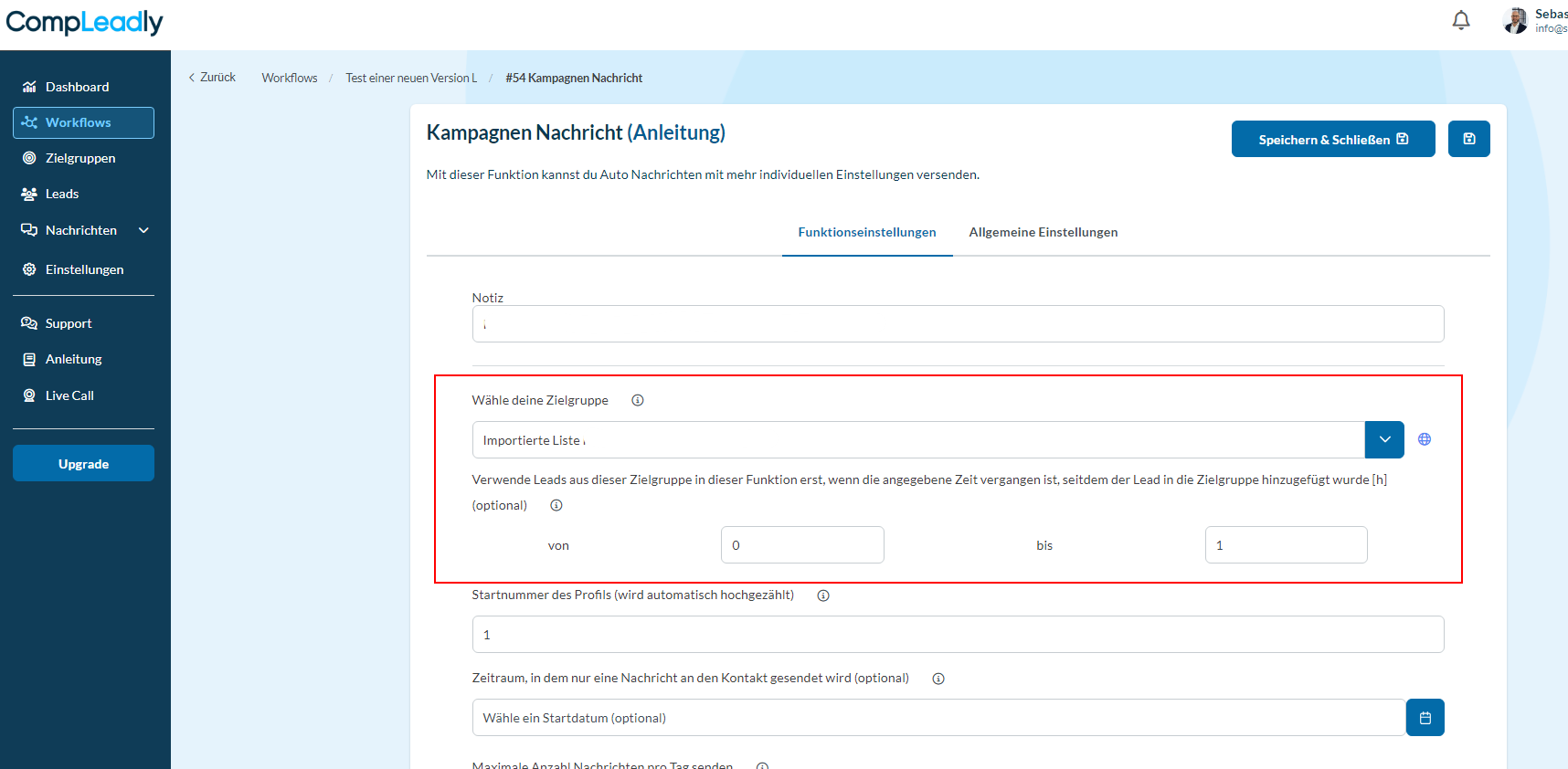 Profil liegt nicht im Datumsbereich / Profile is not in date range