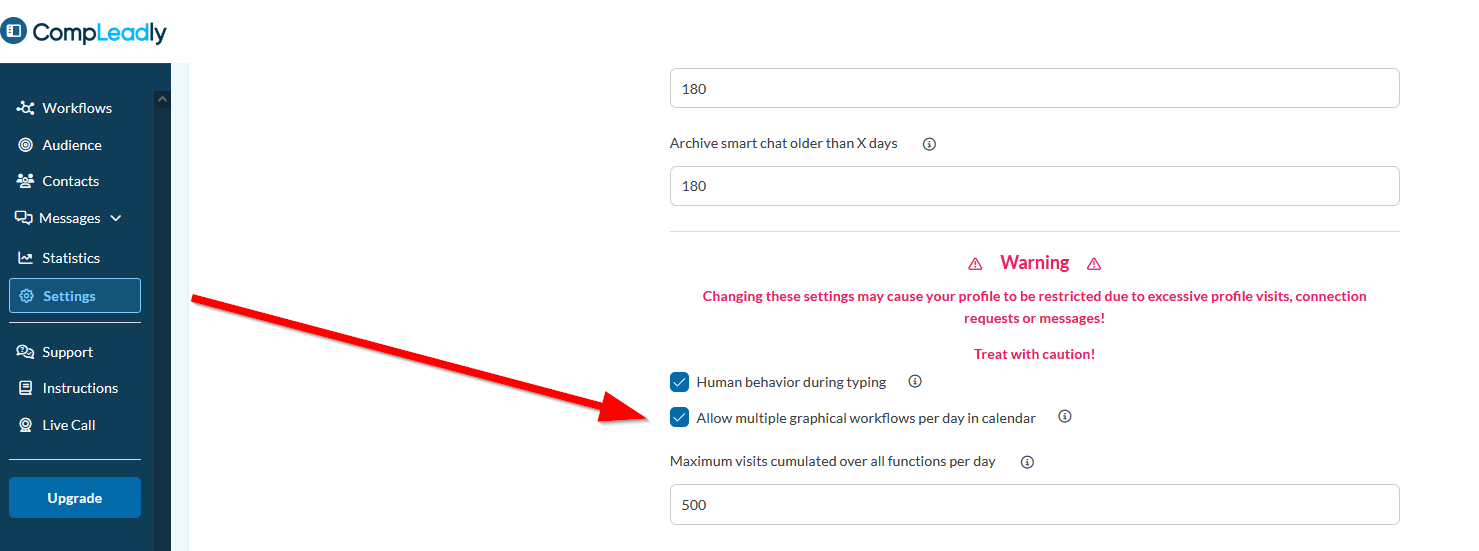Allow multiple graphical workflows per day in the planer