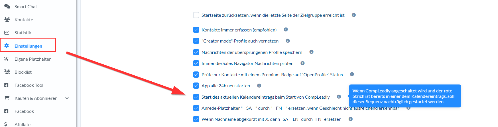 Läuft die Sequenz weiter, wenn CompLeadly geschlossen wurde oder bei Neustart des Computers?