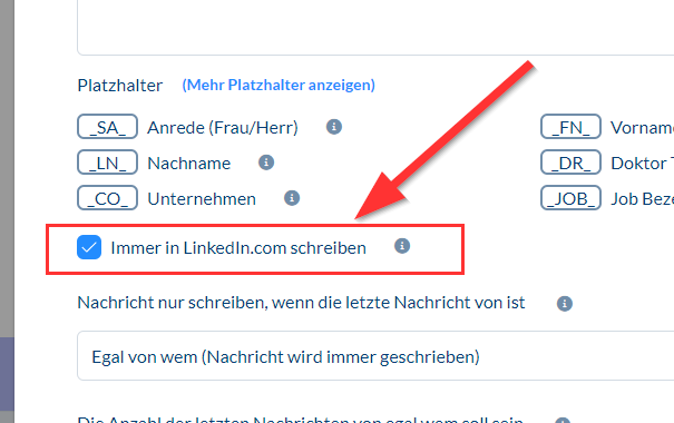 Optimierung: Beschleunigung des Nachrichtenschreibens