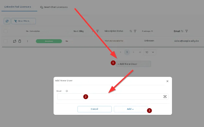 Collective invoice #User management