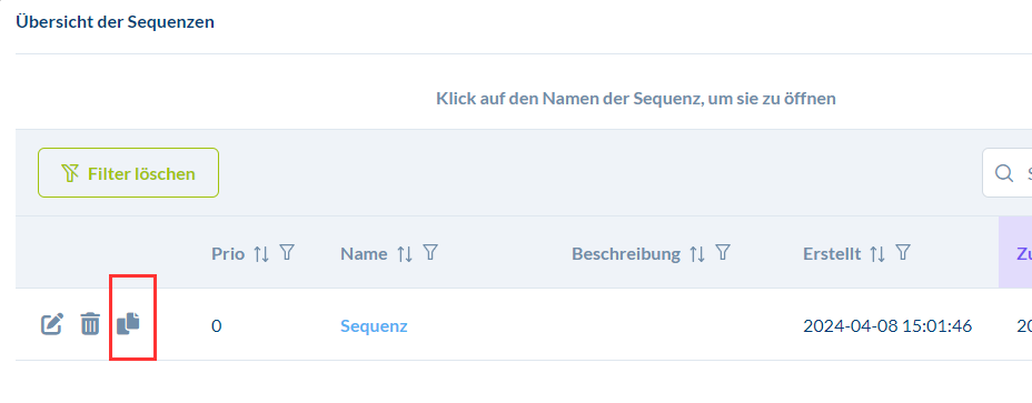 Übertragung von Funktionen und Sequenzen #Duplizieren #Kopieren #Verschieben
