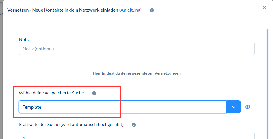 Nutzung einer Zielgruppe - Erklärung der Pfeilrichtung