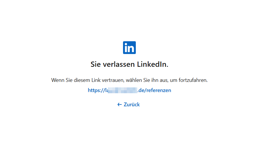 Links im LinkedIn-Chat richtig teilen