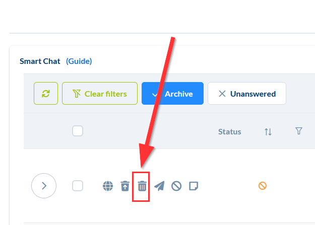 Clean up Smart Chat