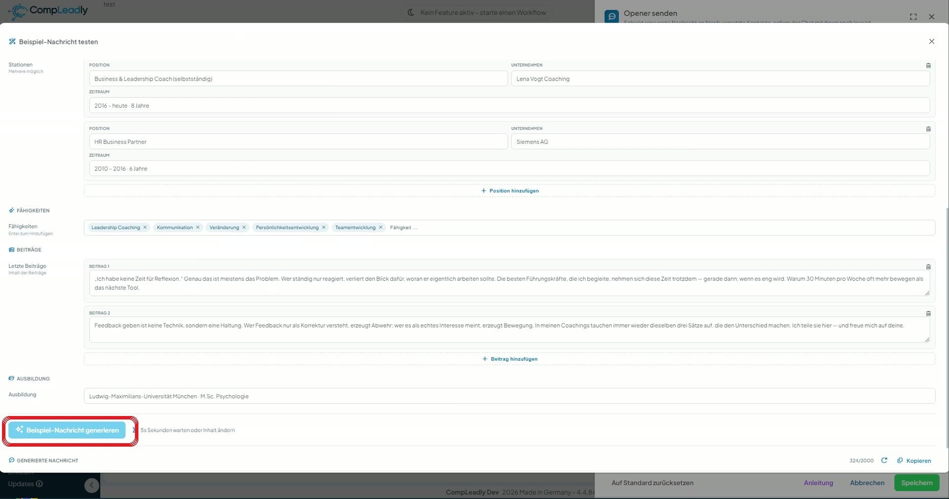 KI-Nachrichten: Opener, Follow-ups & Auto-Nachrichten mit KI erstellen