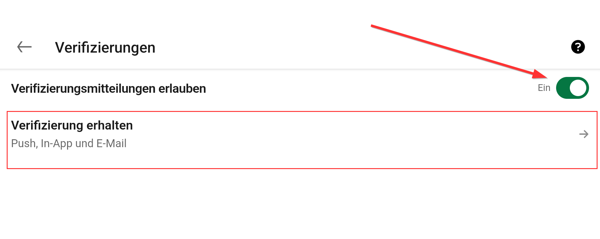 Zwei-Faktor-Authentifizierung in der LinkedIn-App als Push-Nachricht aktivieren.