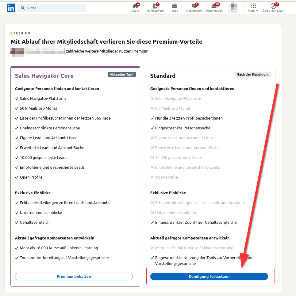 Sales Navigator 50 % vergünstigt erhalten