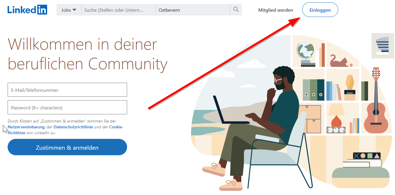 Mein LinkedIn Login funktioniert nicht / manuell über CompLeadly in LinkedIn einloggen
