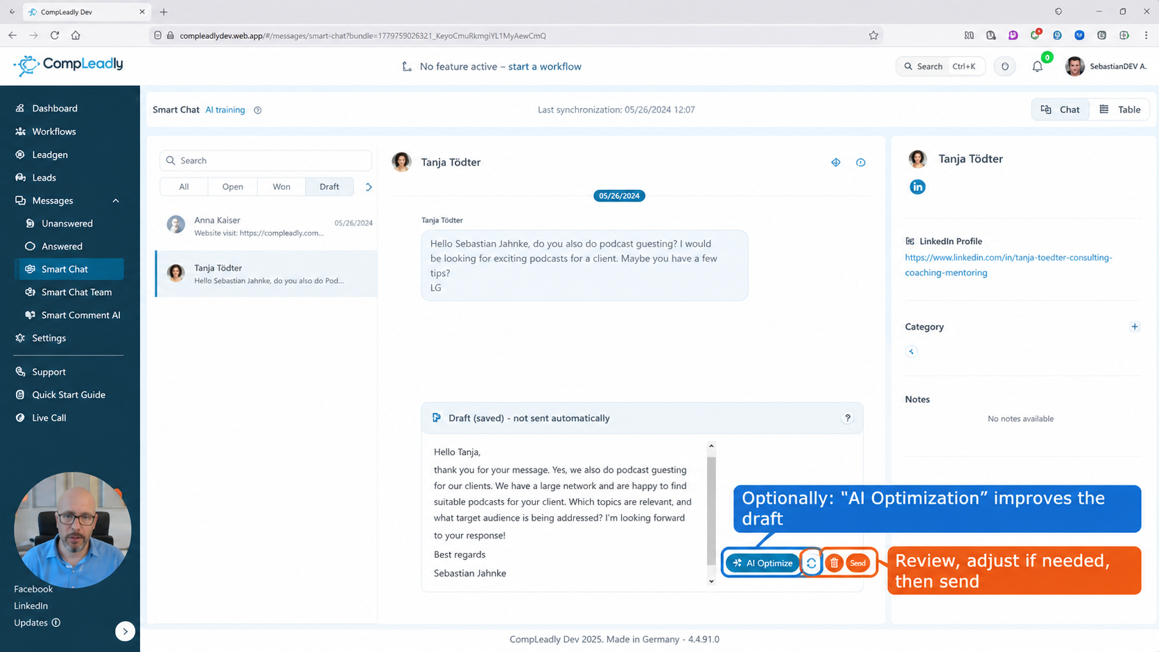 How-to let your AI prewrite suitable replies for your Smart Chat conversations.