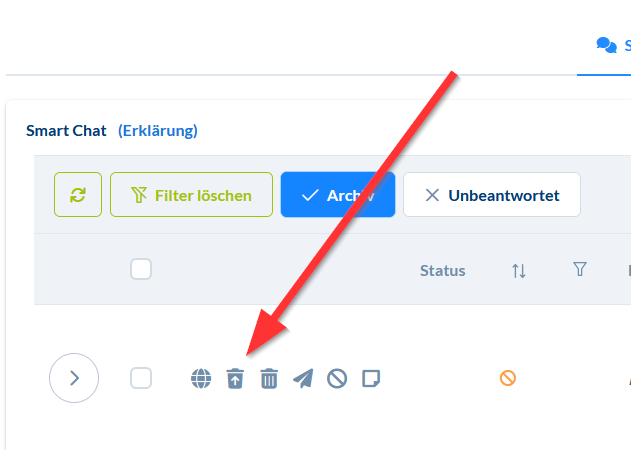 Smart Chat aufräumen