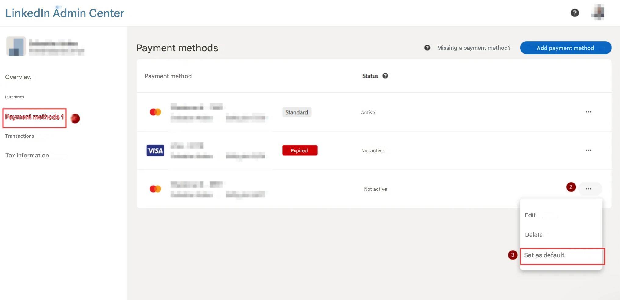 Change Credit Card in LinkedIn #Sales Navigator #Admin Center