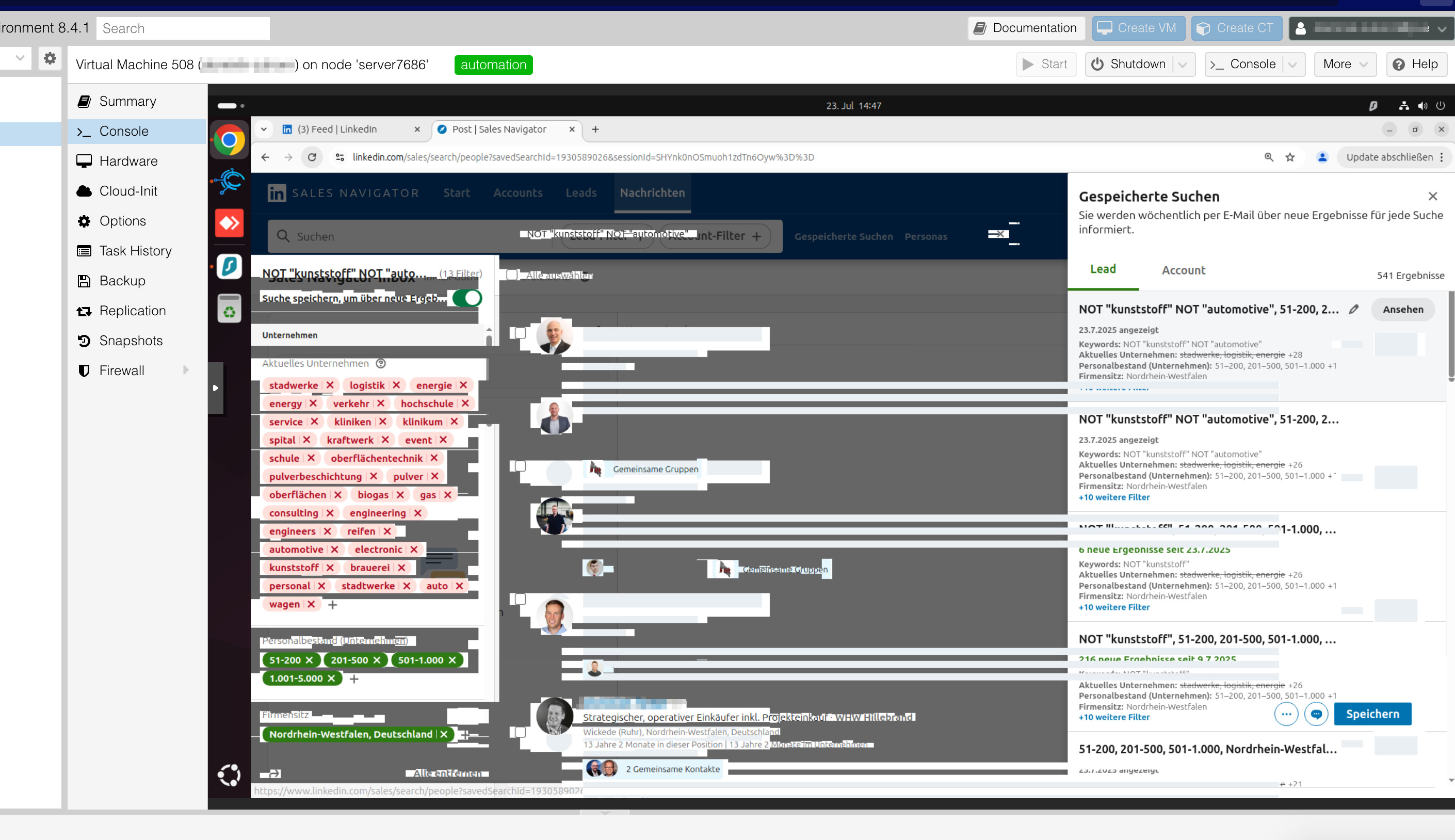 Serverzugang buggt bzw. ist verschwommen #Proxmox #noVNC #verzerrt