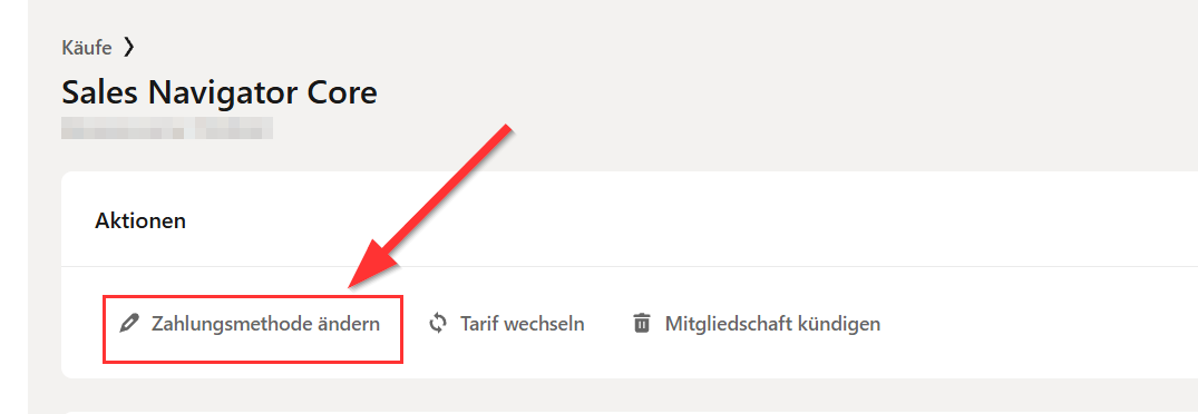 Kreditkarte in LinkedIn wechseln #Sales Navigator #Admin Center
