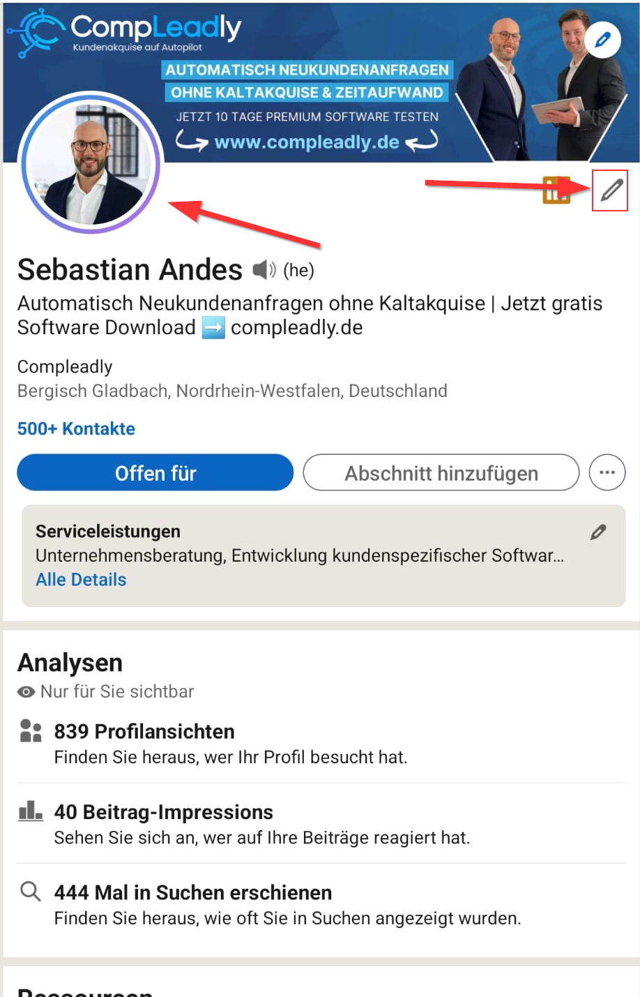 Video im Profilbild & Audionachricht einbauen