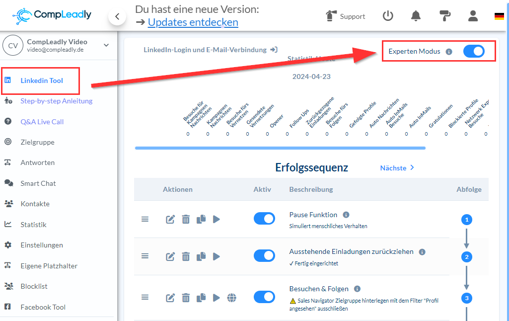 Expertenmodus