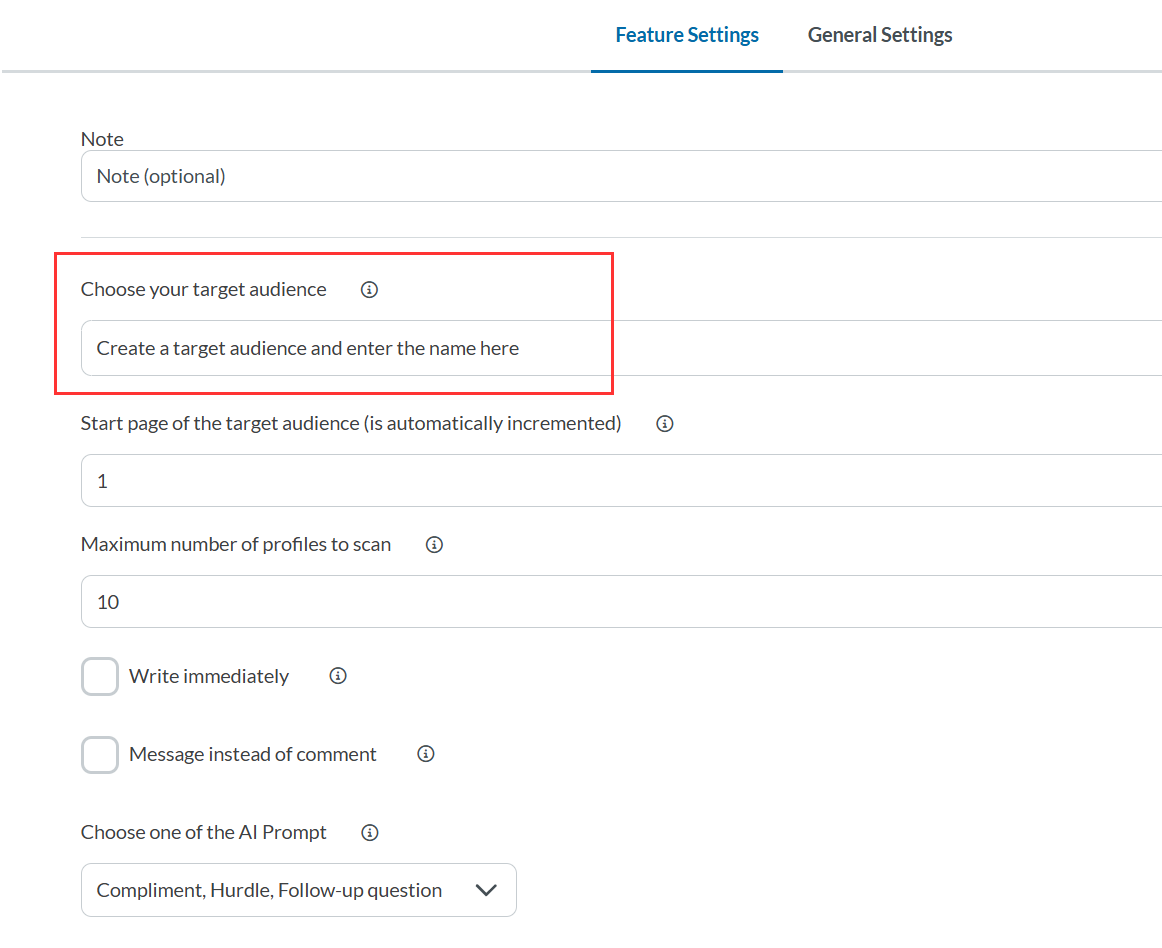 Smart Comment AI - Automated comments with your target group posts