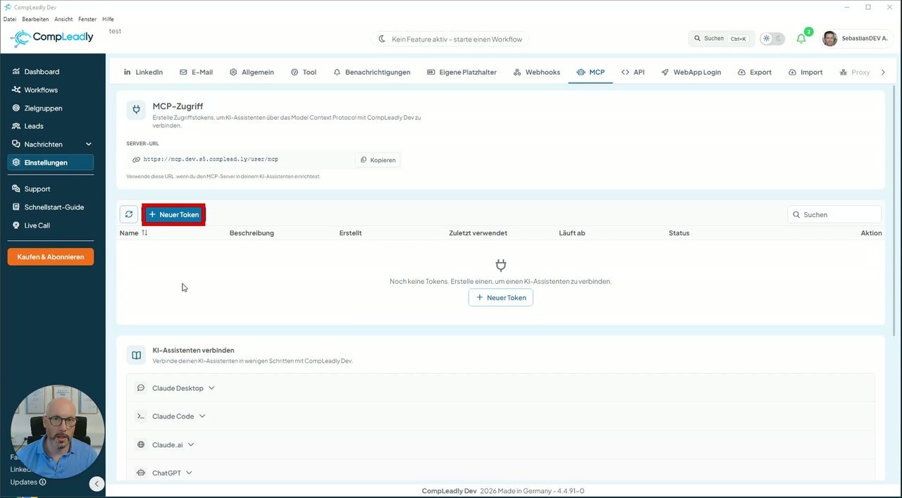 Claude mit CompLeadly verbinden (MCP-Konnektor einrichten)