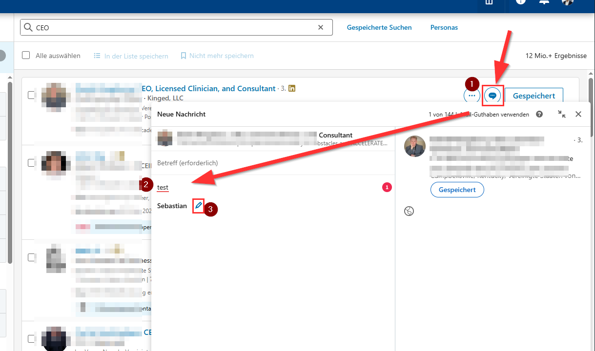 InMail Signature in Sales Navigator