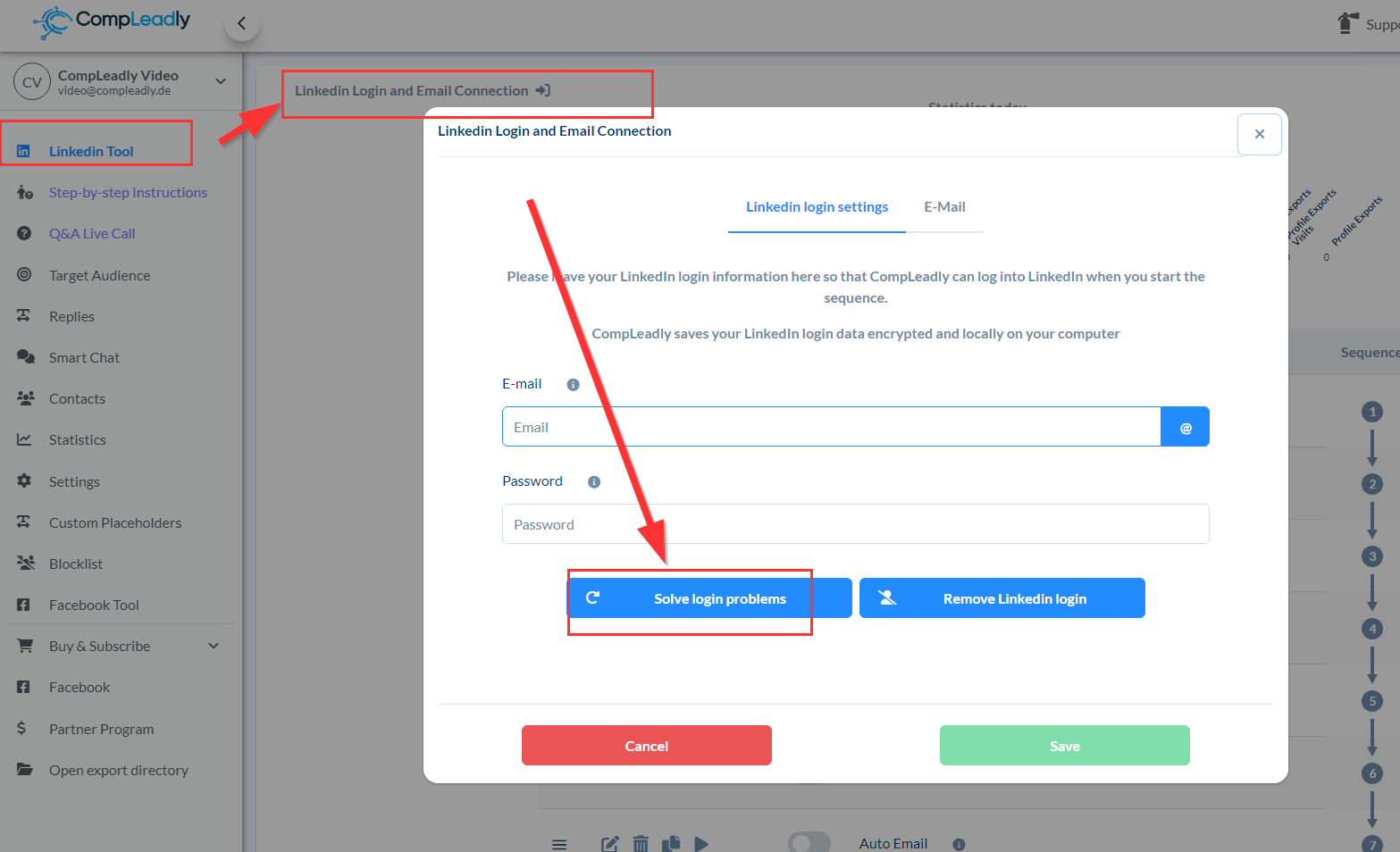 "The Sales Navigator could not be loaded. Please try again."
