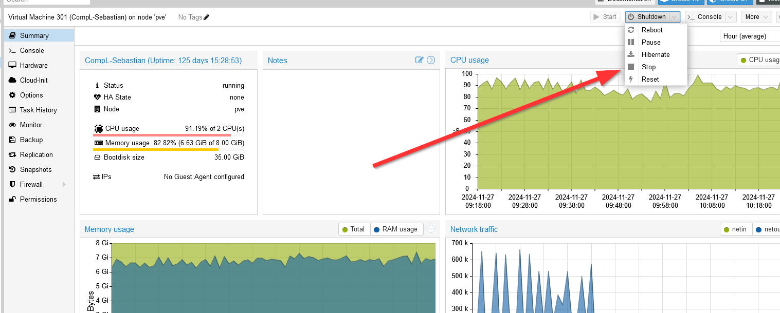The cloud server is no longer responding