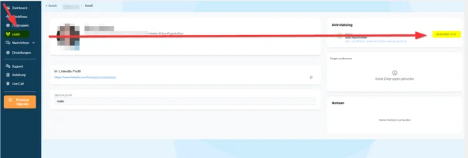 A message has already been sent to this contact with this function.