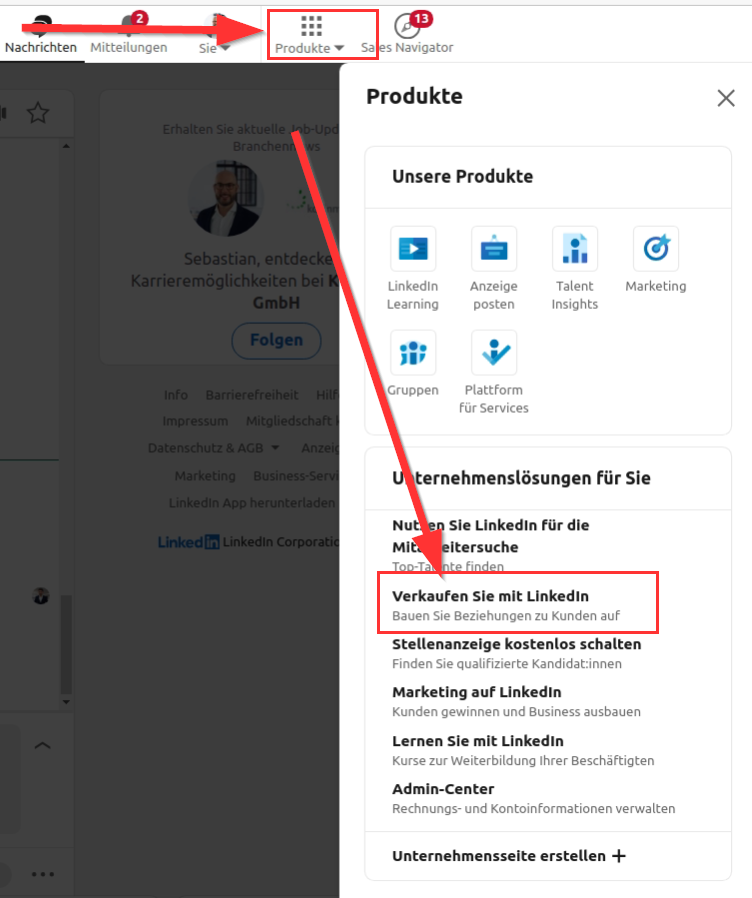 Sales Navigator kostenlos testen