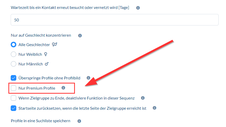 Kein Premium profile / No Premium profile
