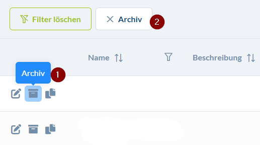 Zielgruppen wieder löschen