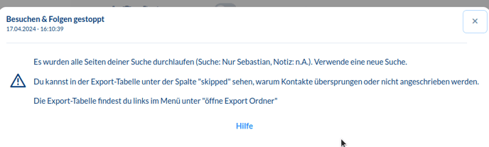 LinkedIn oder Sales Navigator Zielgruppe zu Ende #Zielgruppe beendet
