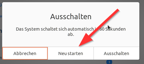 Linux neustarten
