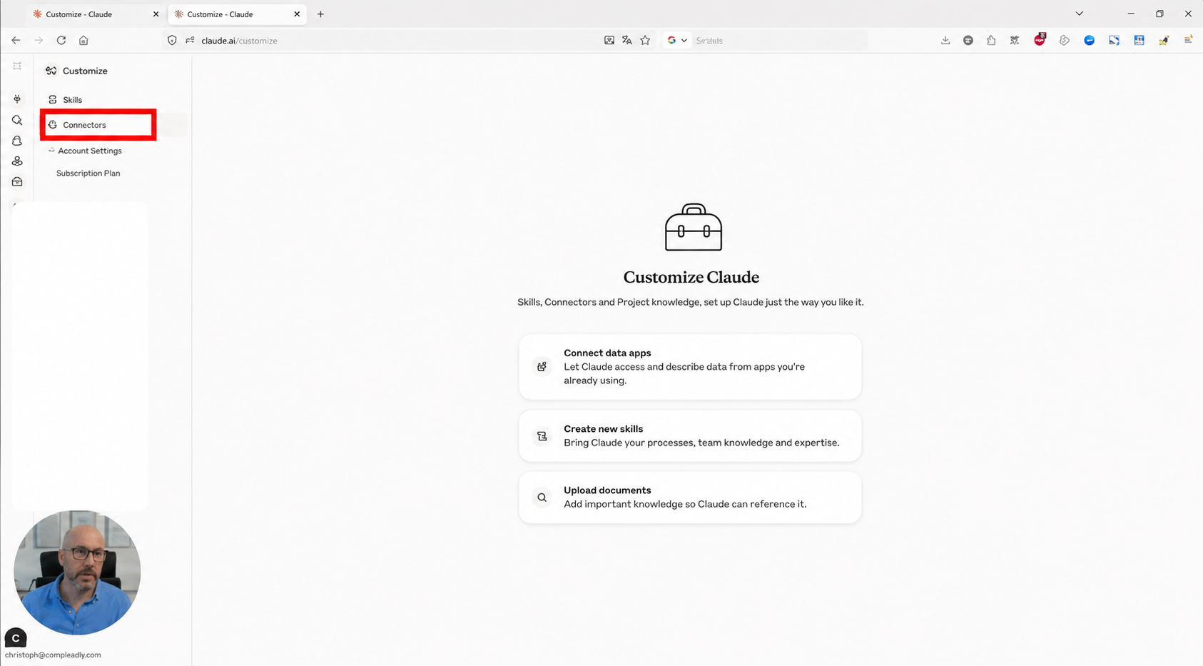 Connect Claude with CompLeadly (set up MCP connector)