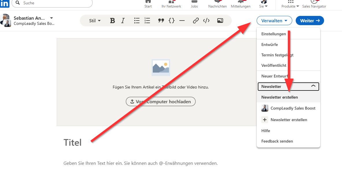 Tutorial: Newsletter-Export