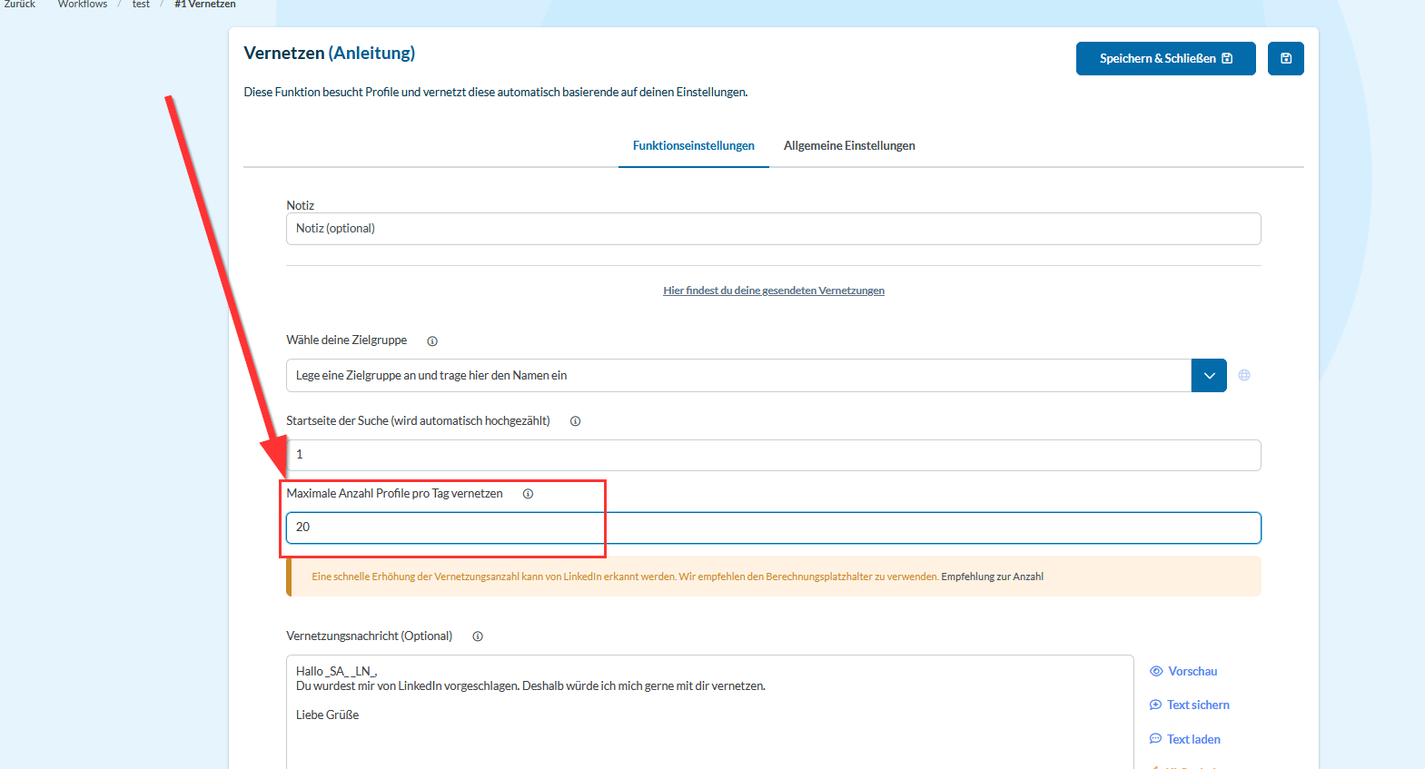 Anpassungen/Änderungen in Funktionen vornehmen #Text #Anzahl ändern #bearbeiten