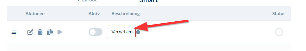 Wie stelle ich die Vernetzen-Funktion ein?