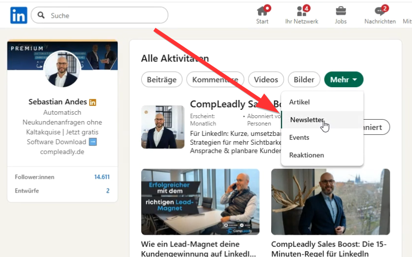 Tutorial: Newsletter-Export