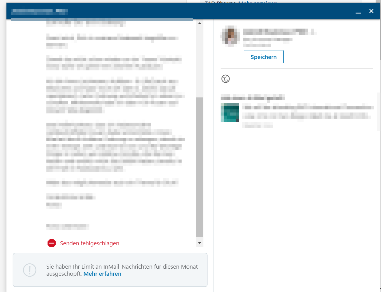 LinkedIn InMail Limit