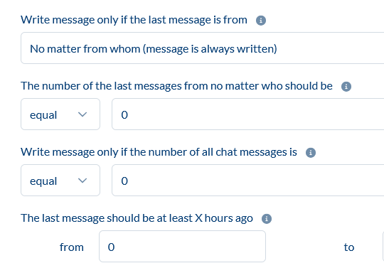 No message history EN