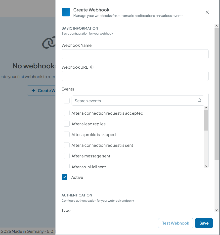 Setting up and using webhooks in CompLeadly