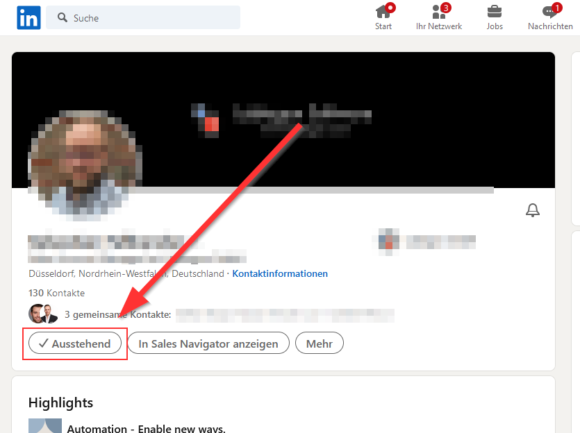 Kann Verbinden-Schaltfläche nicht finden / Cannot find connect button
