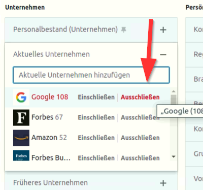 Kontakte ausschließen oder blockieren #Blocklist