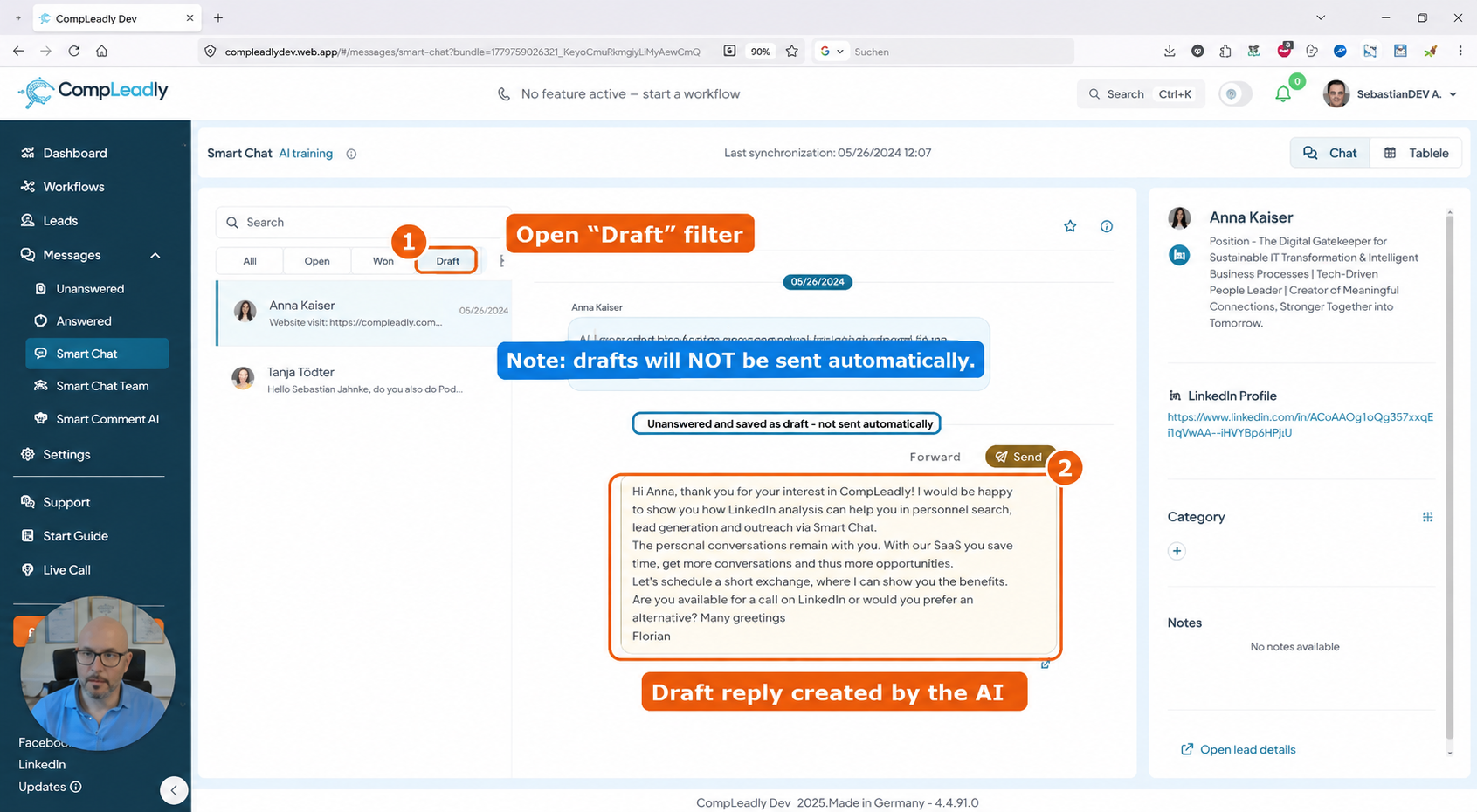 How-to let your AI prewrite suitable replies for your Smart Chat conversations.