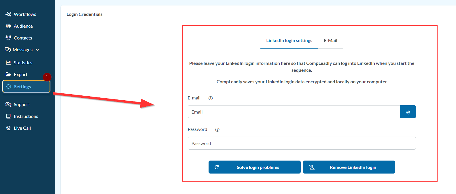 Where can I find the LinkedIn login?